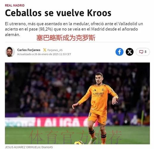 米兰正在关注塞巴略斯 皇马已决定永久出售球员